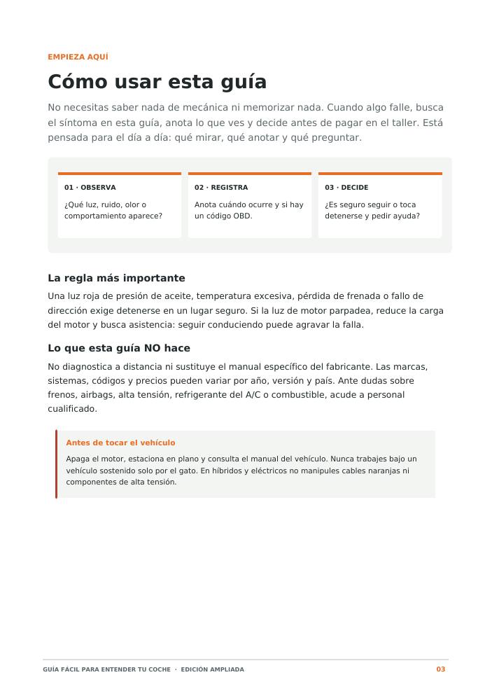 Página: Cómo usar esta guía